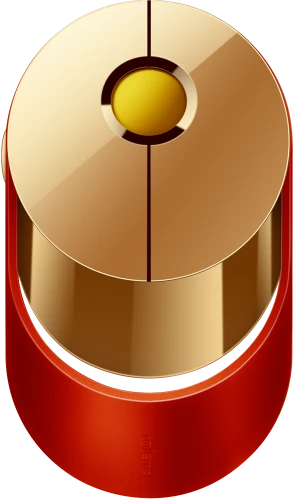 Rapoo Ralemo Air 1 Multi-mode Wireless Charging Mouse gold/rot, USB/Bluetooth
