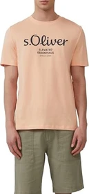 s.Oliver Logo-Print T-Shirt kurzarm papaya (Herren)