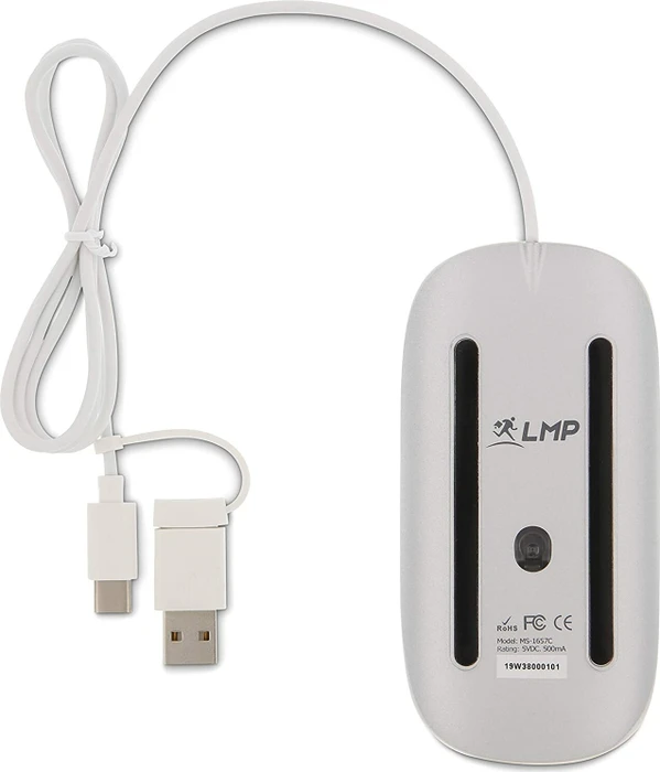 LMP Easy Mouse USB-C weiß/silber, USB