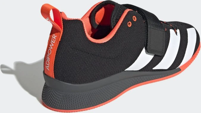 adidas Adipower II core black/cloud white/solar red (Herren)
