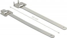 DeLOCK Edelstahl Kabelbinder, 10mm, 150mm, edelstahl, 20 Stück