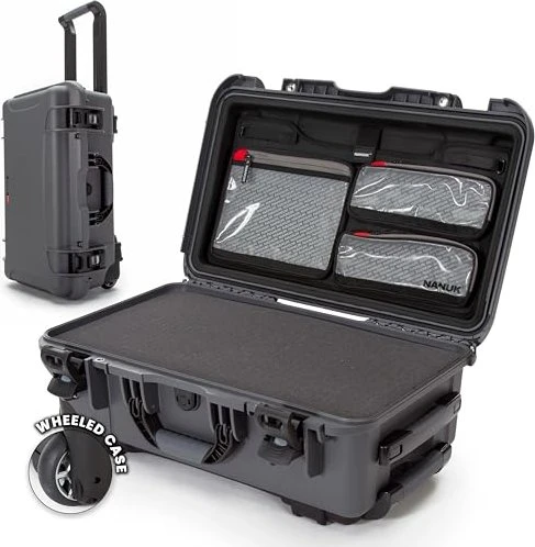 Nanuk 935 Schutzkoffer Schaumstoff und Organizer Graphit