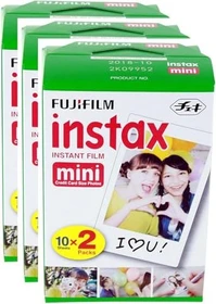 Fujifilm instax mini Sofortbildfilm weiß, 60 Aufnahmen