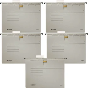 Leitz Alpha Hängehefter, A4, grau, 5er-Pack