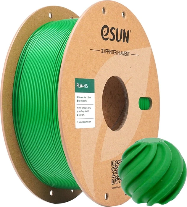 eSUN PLA+HS, Grass Green, Spule, 1.75mm, 1.00kg