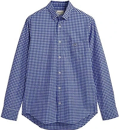 Gant Regular Fit Classic Gingham Popeline Hemd langarm college blue (Herren)