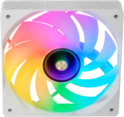 Mars Gaming MF-SI4KIT ARGB Fan Kit, weiß, LED-Steuerung, Fernbedienung, Lüftersteuerung, 120mm, 4er-Pack