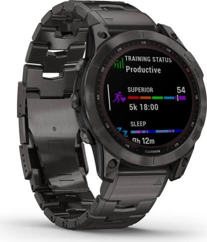 Garmin Fenix 7 Sapphire Solar slate grey dlc titan/dlc titan