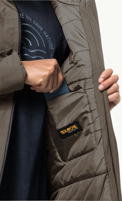 Jack Wolfskin Koenigsbau Parka Funktionsjacke cold coffee (Herren)