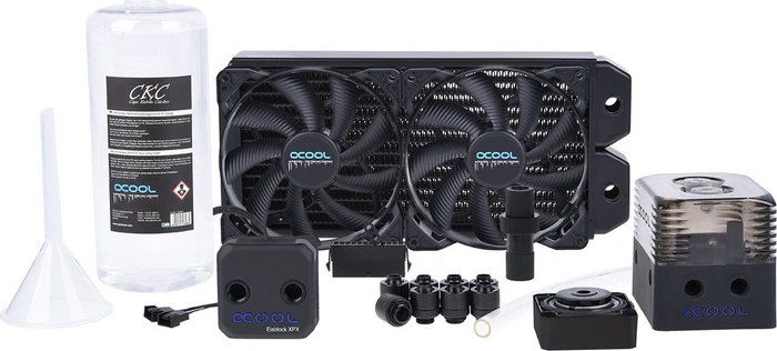 Alphacool Eissturm Hurricane Copper 45 2x140mm Komplettset