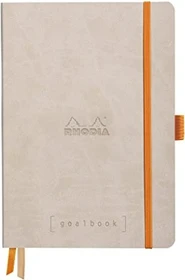 Rhodia Boutique goalbook, A5, kariert, Softcover, beige, 120 Blatt