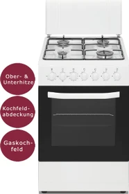 PKM GH4-50EOAQ Elektroherd mit Gas-Kochfeld