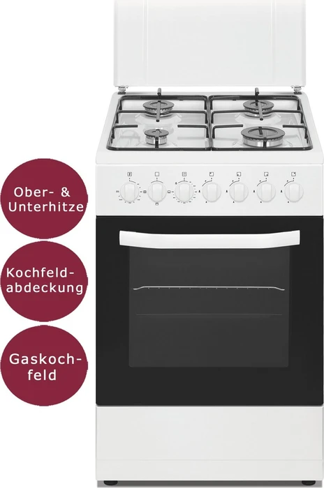 PKM GH4-50EOAQ Elektroherd mit Gas-Kochfeld