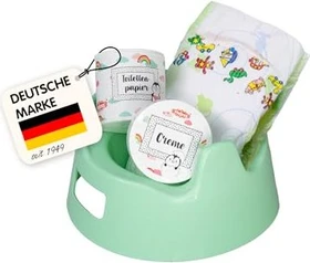 Heless Puppen-Töpfchenset Pinguin mit Zubehör