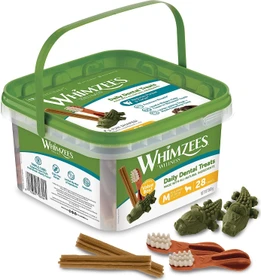 Whimzees Daily Dental Treats, Vielfaltsbox, M, 28 Stück