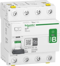 Schneider Electric Fehlerstrom-Schutzschalter Allstromsensitiv iID 4P 80A Typ B-SI 300mA