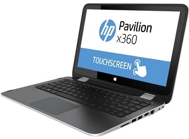 HP Pavilion x360 13-a051ng, Natural Silver, A8-6410, 4GB RAM, 500GB HDD, DE