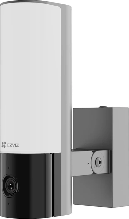 Ezviz EL3 2K Kamera mit LED-Außenwandleuchte silber