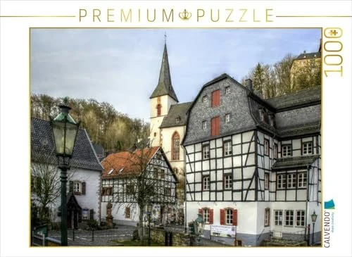 Calvendo Blick auf das Rathaus und Kirche in Blankenheim