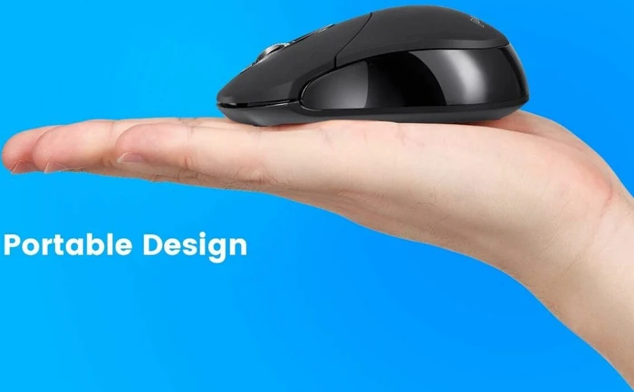 Perixx PERIMICE-802 Mini Bluetooth Maus schwarz, Bluetooth
