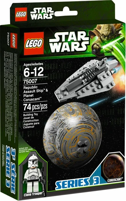 LEGO Star Wars Buildable Galaxy - Republic Assault Ship & Planet Coruscant