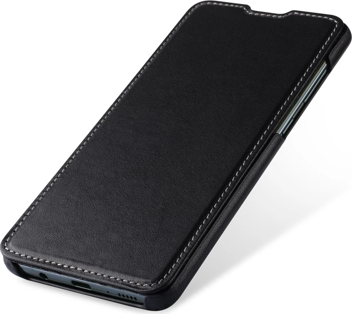 Stilgut Book Type Leather Case Nappa für Samsung Galaxy A71 schwarz