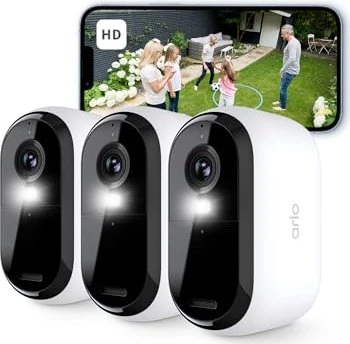 Arlo Essential 2 HD Outdoor Camera weiß, 3er-Pack
