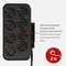 Brennenstuhl estilo Duplex Tischsteckdosenleiste mit Schalter, 10-fach, 2x Steckplatz für Keystone Module, 2m, silber/schwarz Vorschaubild