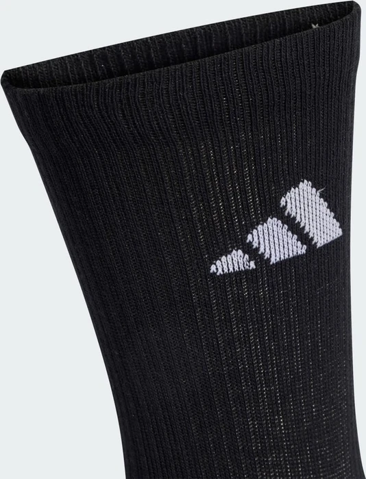 adidas Cushioned Crew Socken medium grey heather/white/black/grey six, 3 Paare