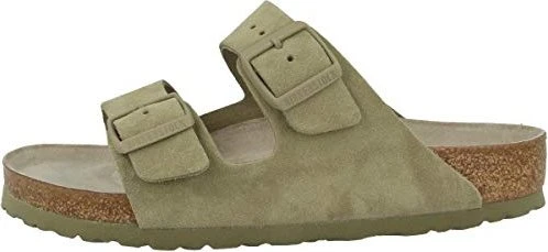 Birkenstock Arizona Weichbettung Veloursleder faded khaki