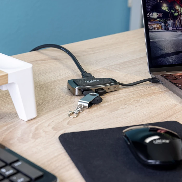 InLine Multifunktions-Hub, USB-C 3.1 [Stecker]