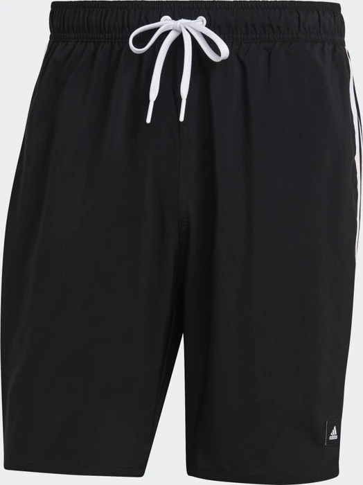 adidas 3-Streifen CLX Badeshorts schwarz/weiß (Herren)