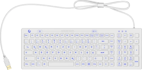 KeySonic KSK-6031 INEL-WH, weiß, USB, DE