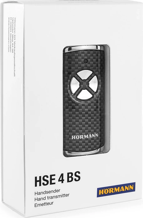 Hörmann HSE 4 BiSecure Handsender für Garagentor 4-Kanal, carbon