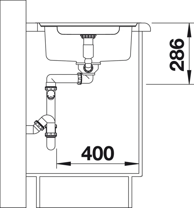 Blanco Classic Pro 5 S-IF InFino Becken reversibel mit Ablauffernbedienung edelstahl