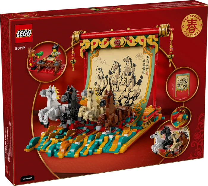 LEGO Leinwand mit Galoppierenden Pferden