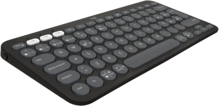 Logitech K380s Pebble Keys 2, schwarz/grau, Logi Bolt, USB/Bluetooth, ES