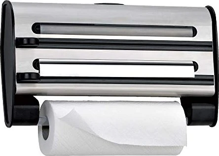 Emsa Contura 3-fach Schneidabroller Folienschneider edelstahl/schwarz
