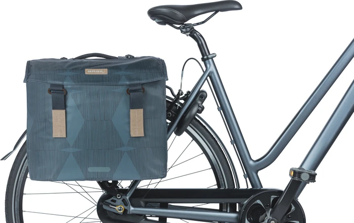 Basil Elegance Doppeltasche MIK Gepäcktasche estate blue
