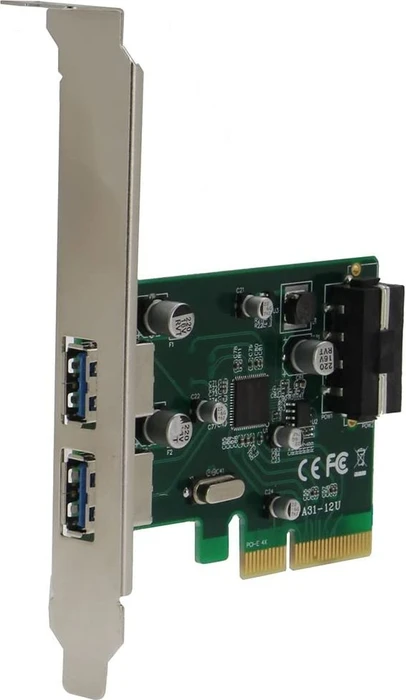 Sedna SE-PCIE-USB31-2-2A-AS-LP, 2x USB-A 3.1, PCIe 2.0 x4