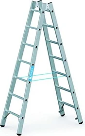 Zarges Coni B Alu 2-tlg. Stehleiter, 2x 7 Stufen