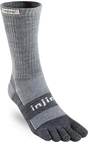 Injinji Outdoor Midweight Crew NuWool Socken charcoal