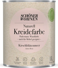 Schöner Wohnen Naturell Kreidefarbe innen kirschblütenmeer zartes rosa, 1l