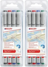 edding 151 F Folienschreiber sortiert, 4er-Set