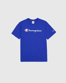 Champion Big Logo T-Shirt kurzarm marine (Herren)
