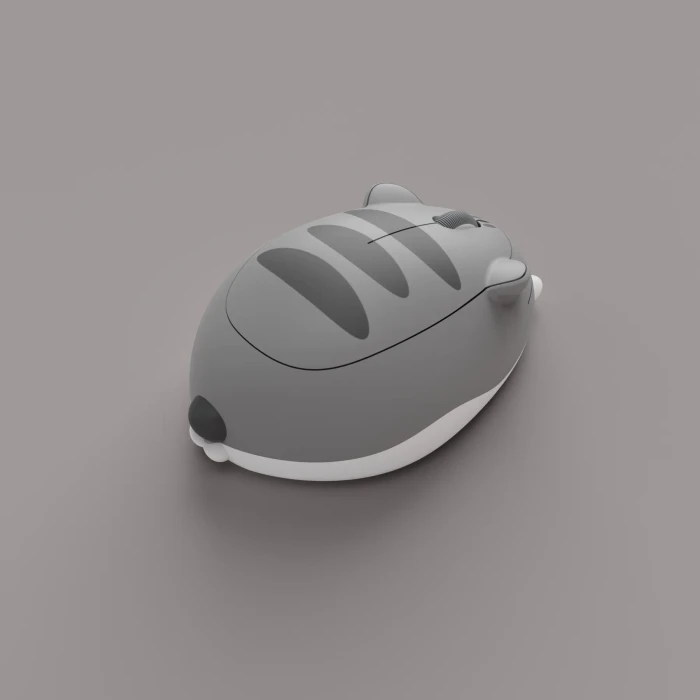 Akko x Waigua Cat Theme Wireless Mouse, Gray Mimo, USB