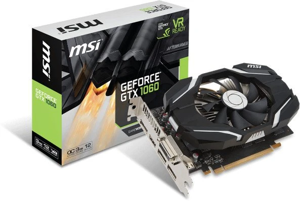 MSI GeForce GTX 1060 OC, 3GB GDDR5, DVI, HDMI, 3x DP