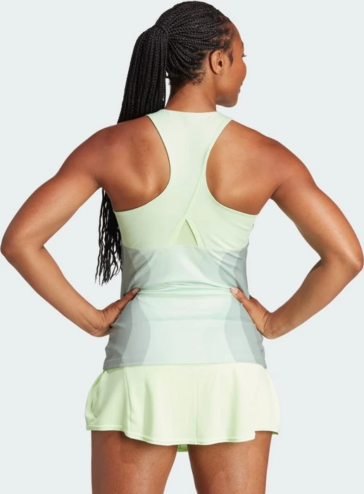 adidas Tennis Heat.RDY Pro Y-Tanktop Funktionsshirt ärmellos semi green spark/green spark (Damen)