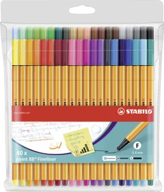STABILO point 88 sortiert, 40er-Set, Etui