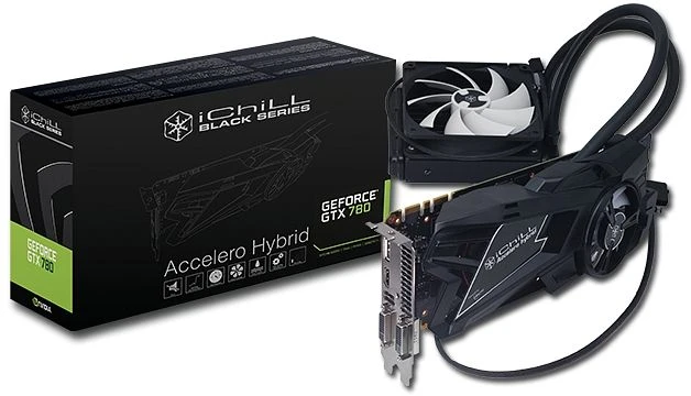 INNO3D GeForce GTX 780 iCHILL Black Accelero Hybrid, 6GB GDDR5, 2x DVI, HDMI, DP